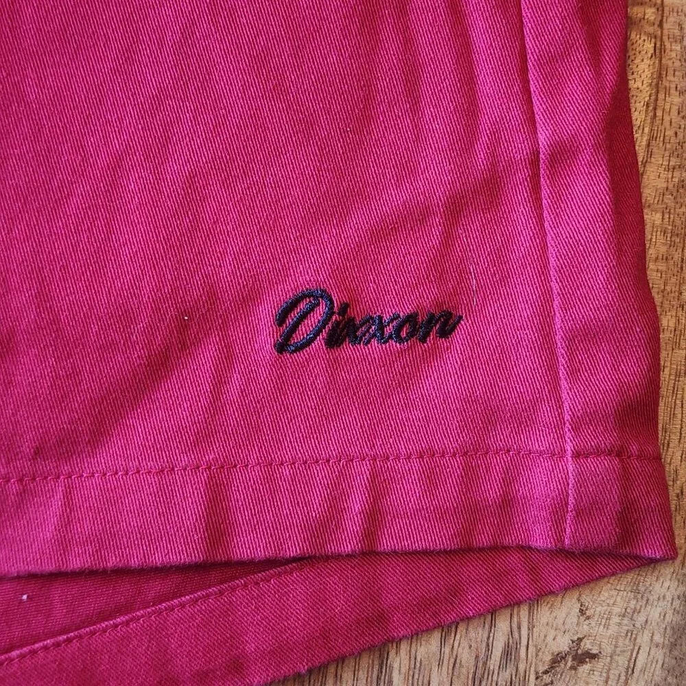 Dixxon Shorts Womens 11 Red Chino Cotton Blend Casual Twill Flat Front Golf
